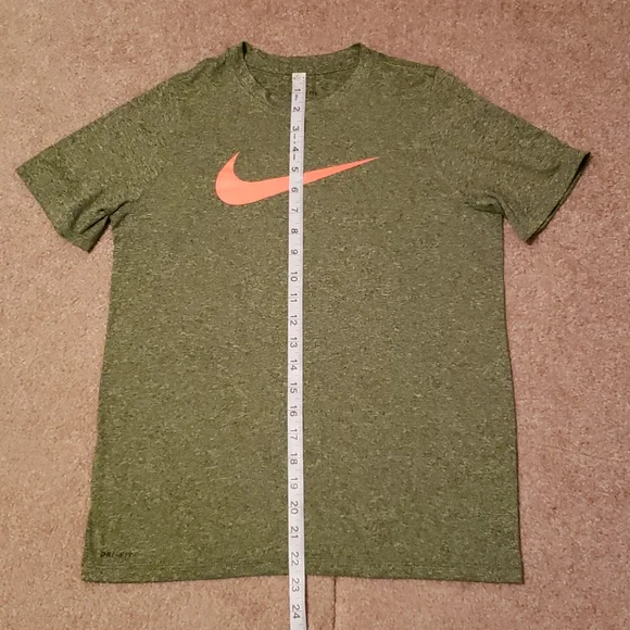 Nike Green Boys Short Sleeve Shirt - Picture 10 of 11